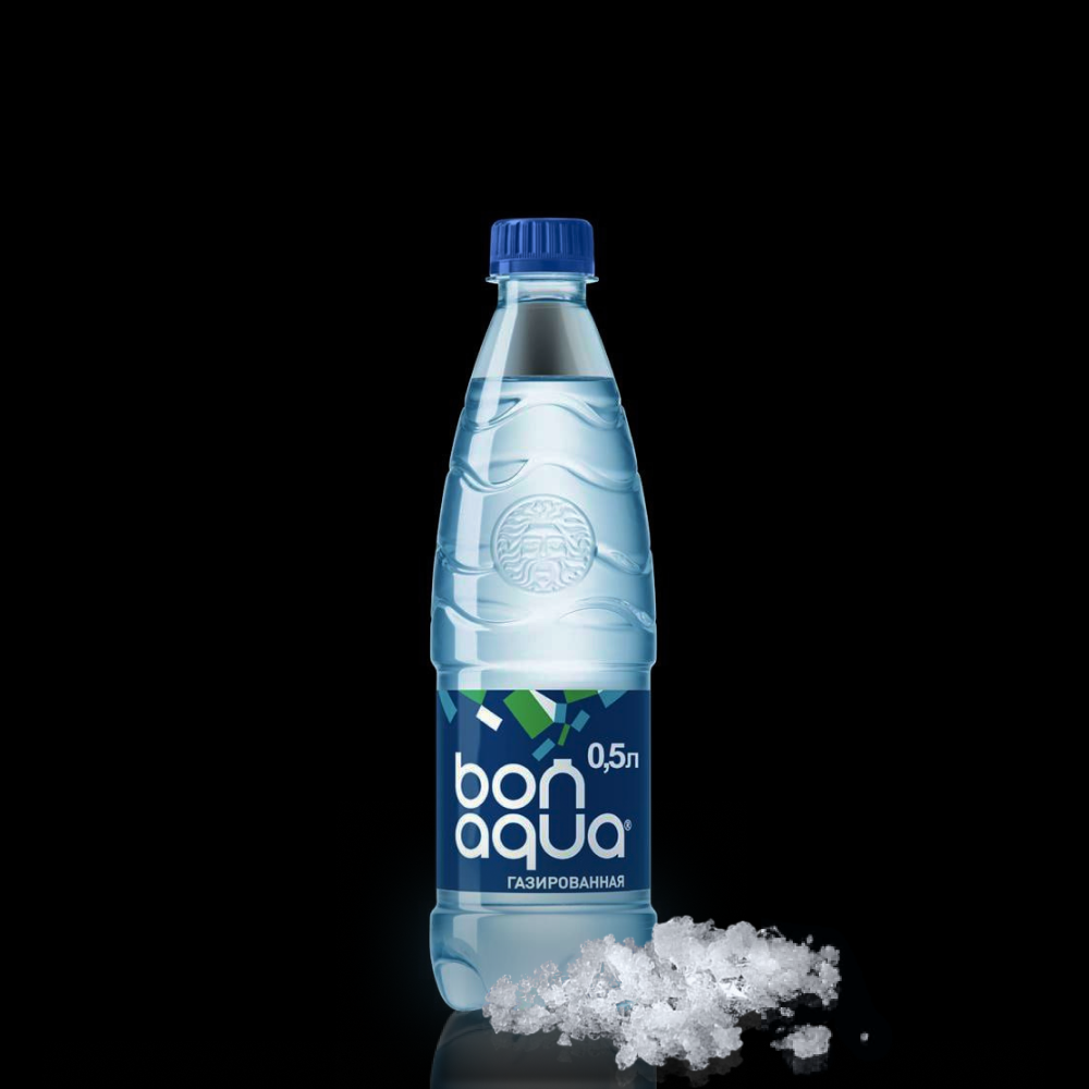 Вода BON AQUA 0.5л газированная