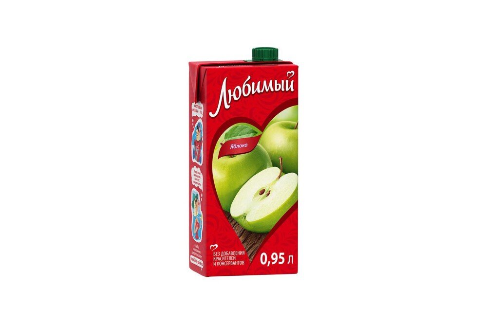 Сок Любимый Яблоко 950мл