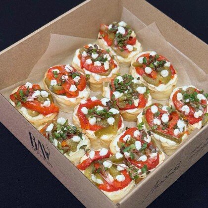 Бокс "Брускетта с печеным перцем"
