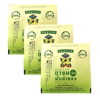 Травяные таблетки от простуды, лихорадки и интоксикации Namtaothong
