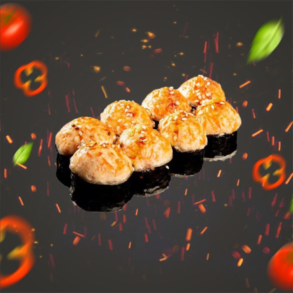 Маки с крабом запеченные с доставкой