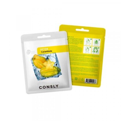 Тканевая маска выводящая токсины с экстрактом карамболы Carambola Detox Mask Pack