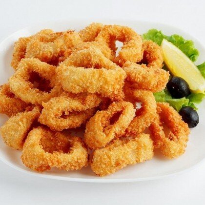 Кальмар в сухарях