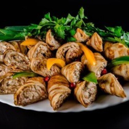 Рулеты из баклажанов