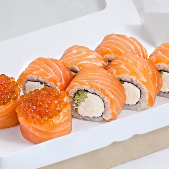 Филадельфия с красной икрой