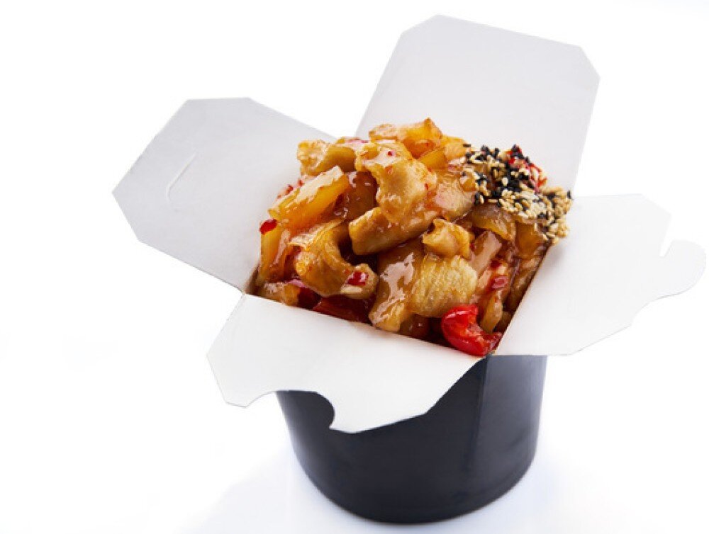 ХАРУСАМЕ WOK "С КУРИЦЕЙ, АНАНАСОМ В КИСЛО-СЛАДКОМ СОУСЕ"