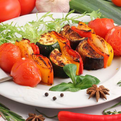 Овощи на мангале