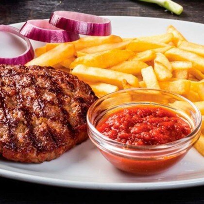 Котлета с фри