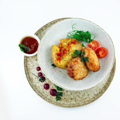 Котлеты из филе курицы и кролика