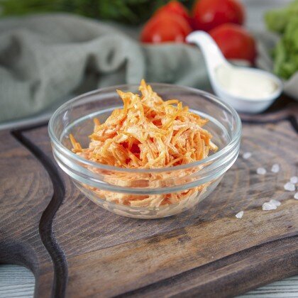 Салат Морковь с чесноком и майонезом 150г
