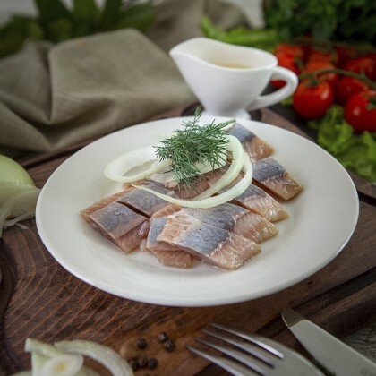 Селедка с луком