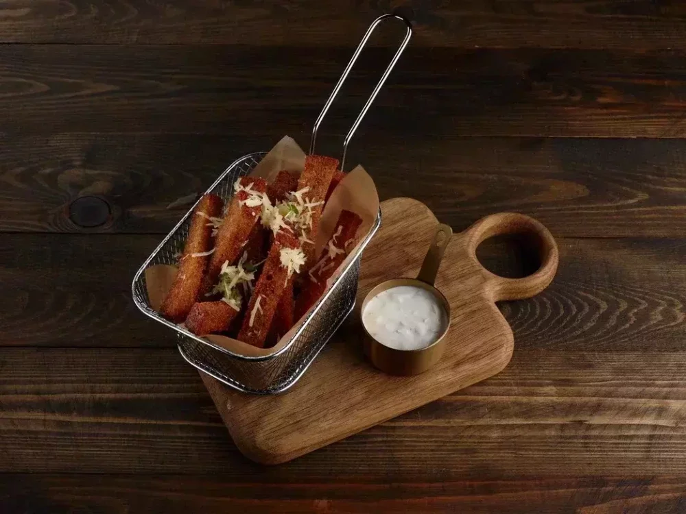Гренки с сыром чесночным сыром