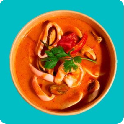 Том Ям креветка