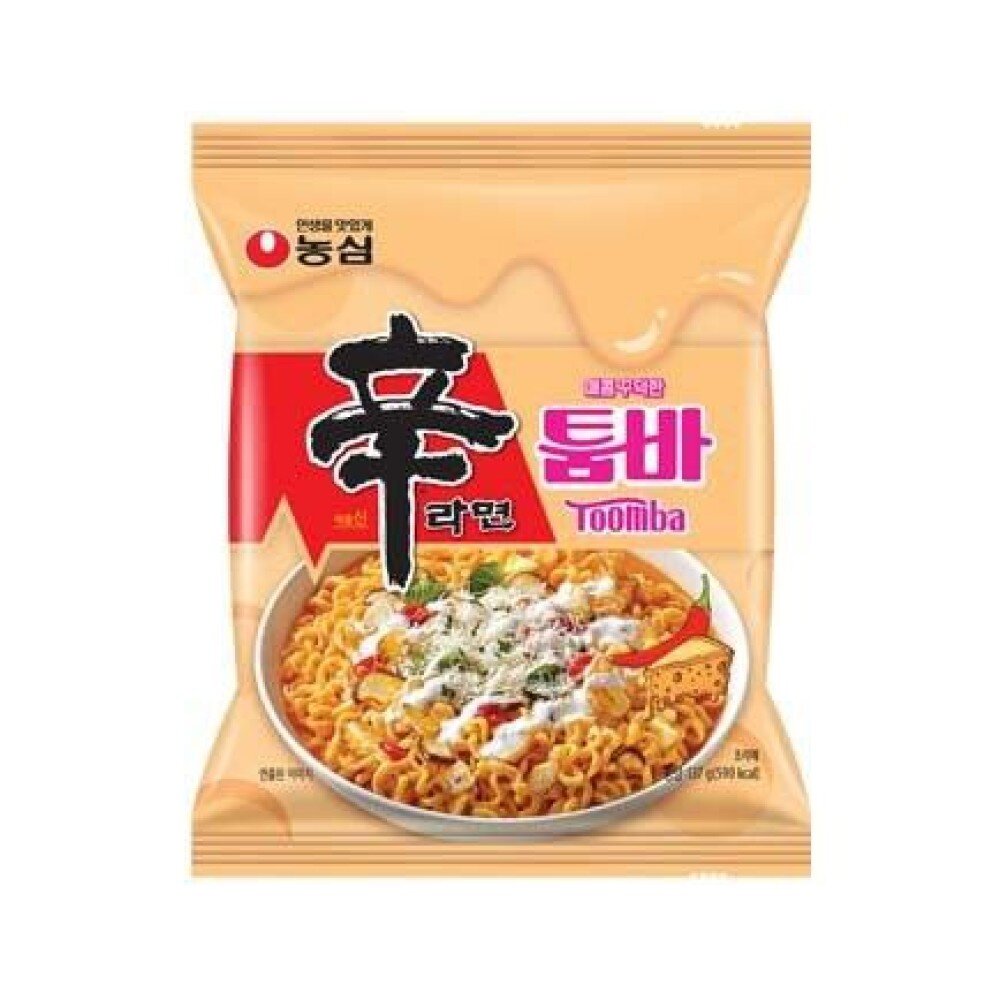 Корейская жареная лапша в остро-сливочном соусе Stir Fry Shin Ramyun Toomba.