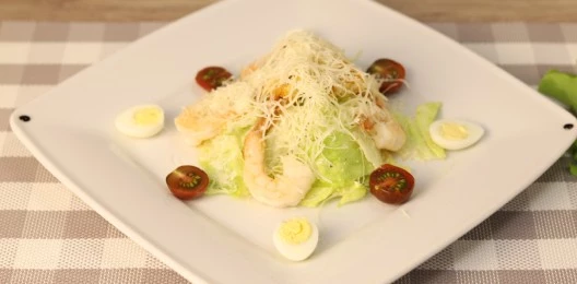 Салат "Цезарь" с креветками