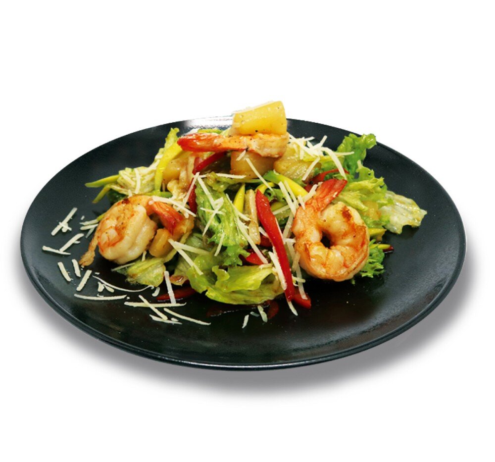 Салат с Морепродуктами и ананасом
