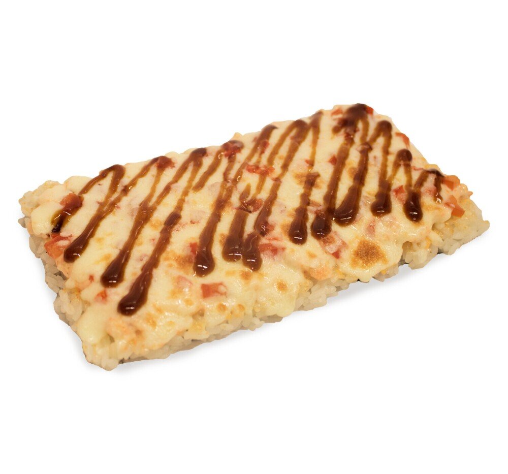 Суши пицца с копченой курицей