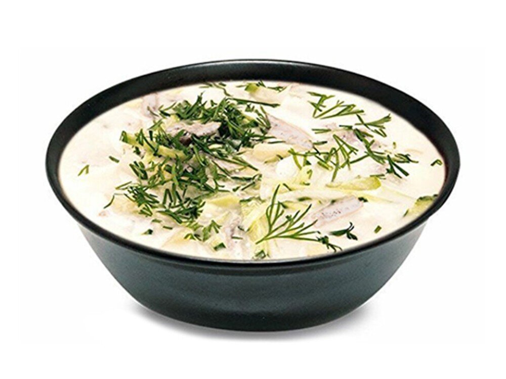 Окрошка с КОПЧЕНОЙ КУРИНОЙ ГРУДКОЙ