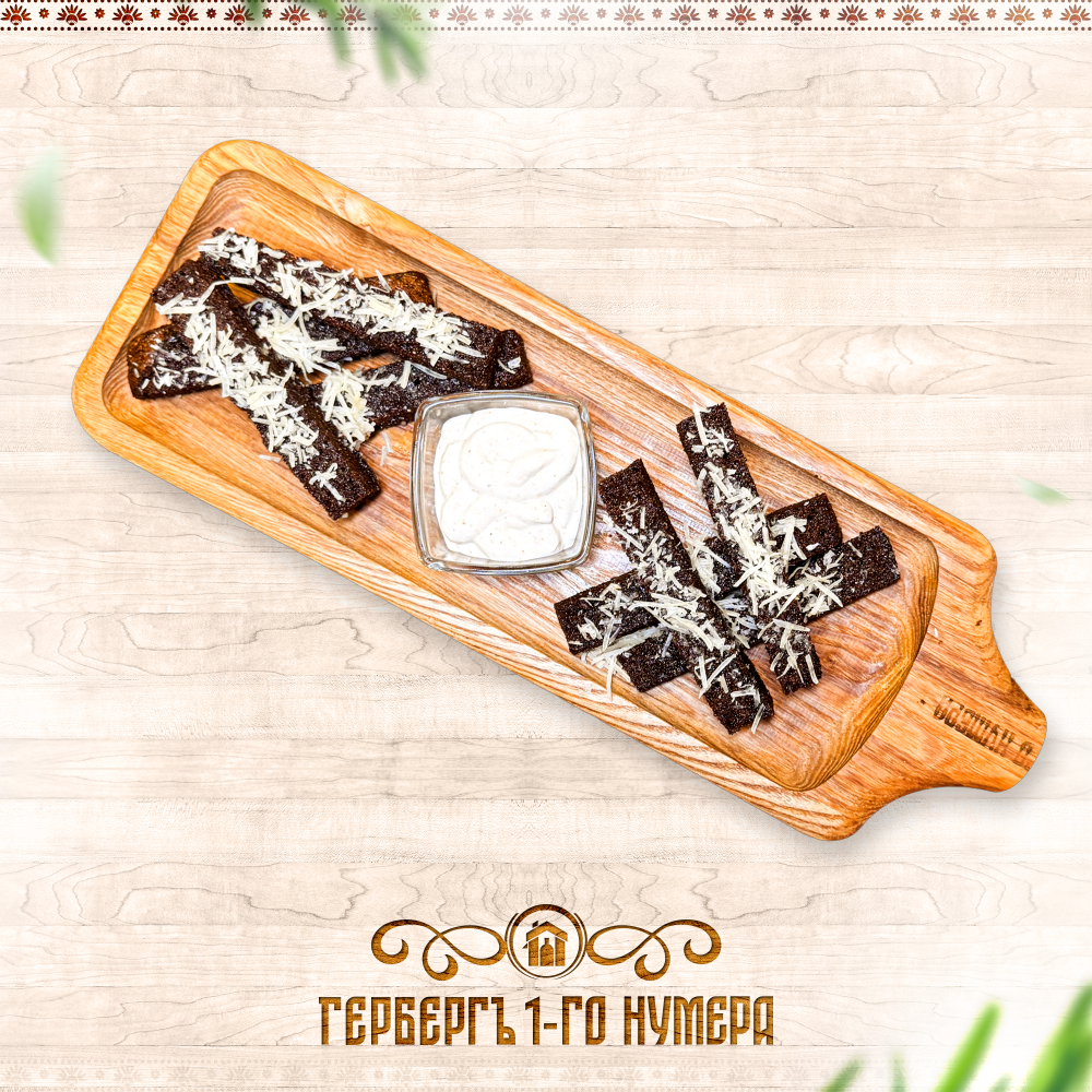 Гренки с чесноком и сыром