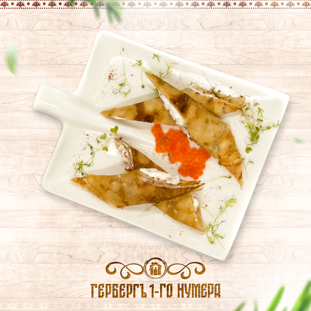 Блины с форелью по-царски