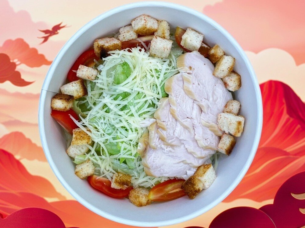 Цезарь с копченой курицей