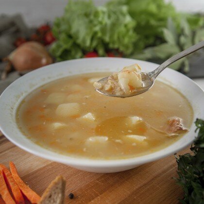 Суп гороховый с копченостями