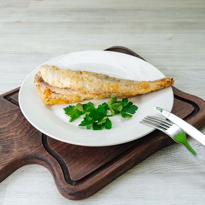 Хек жареный