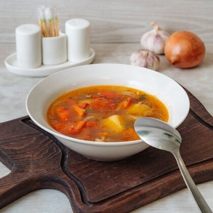 Лагман с курицей