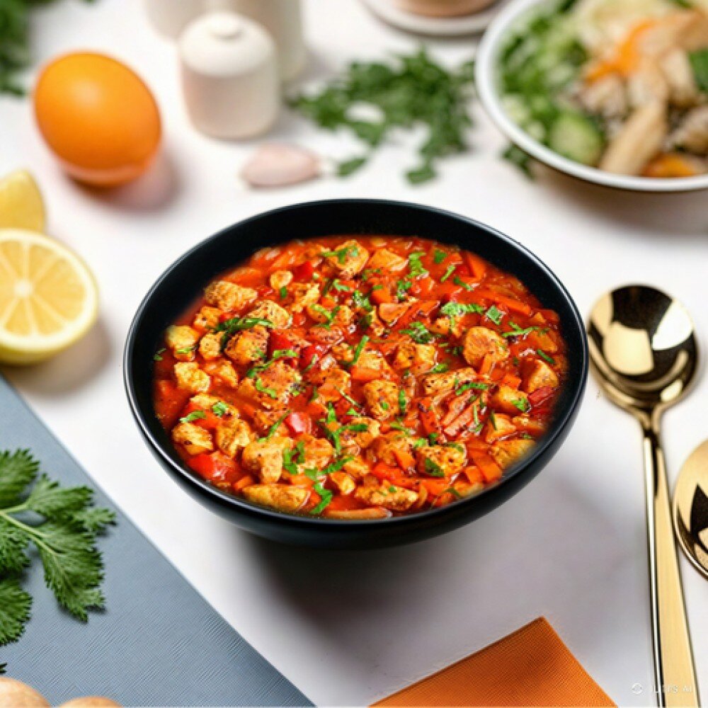 Свинина с овощами