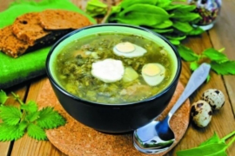 Борщ зелёный с щавелем
