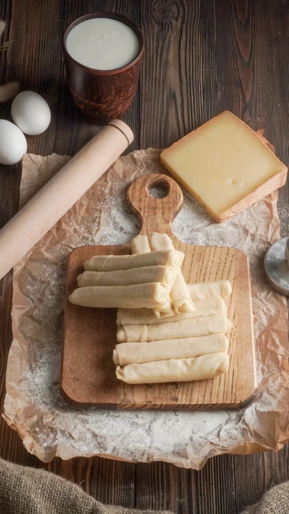 Блины с картошкой и грибами