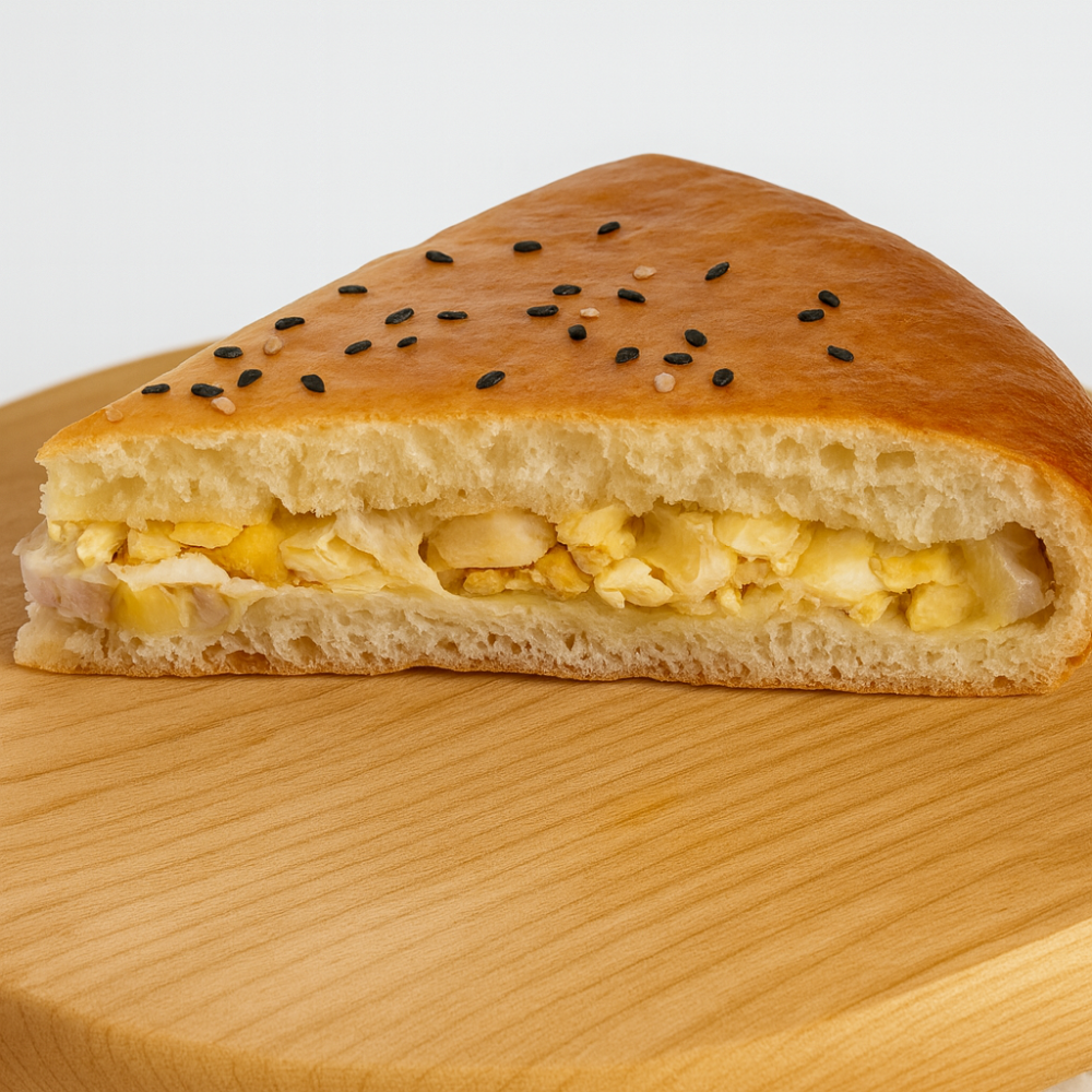 Пирог с капустой и яйцом