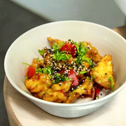 Салат из баклажанов в азиатском стиле