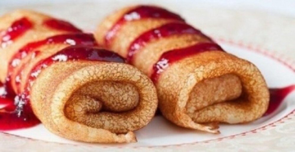 Блинчики с джемом