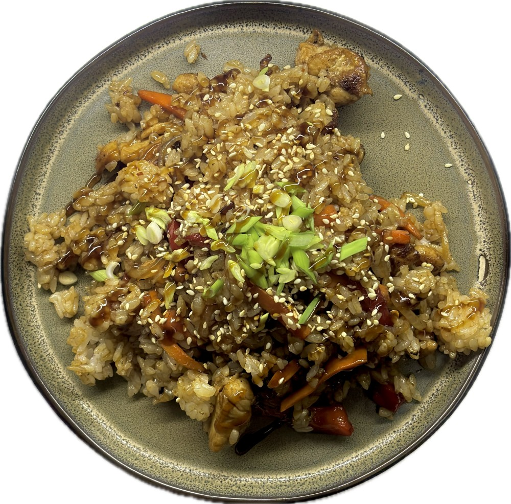 Тяхан с курицей