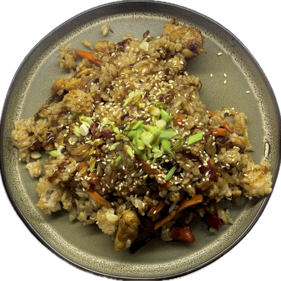 Тяхан с курицей