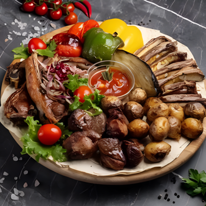 №6 Шашлычный сет из баранины с овощами