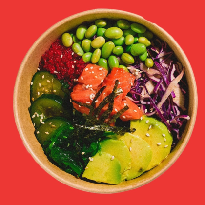 Поке с лососем