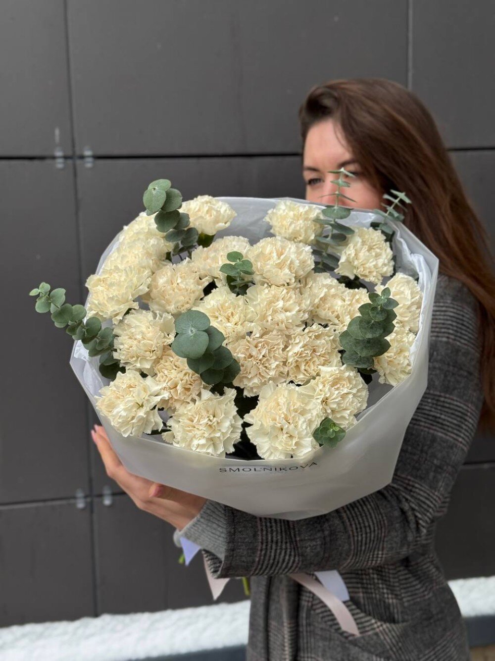 Моно букет из диантусов