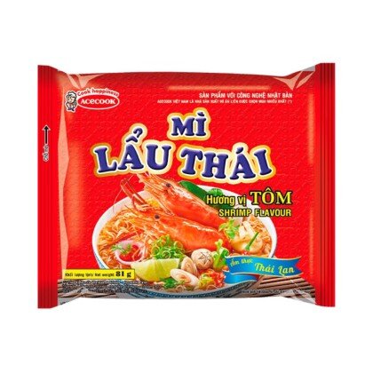 Вьетнамская обжаренная лапша с сушеными креветками Mi Lau Thai Tom