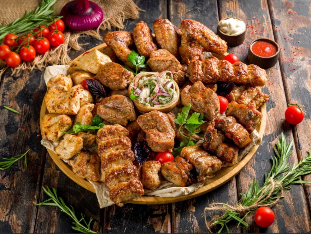 Ассорти шашлыков по-турецки (на 10 персон)