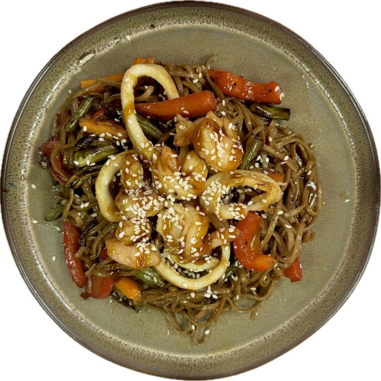 Вок с морепродуктами