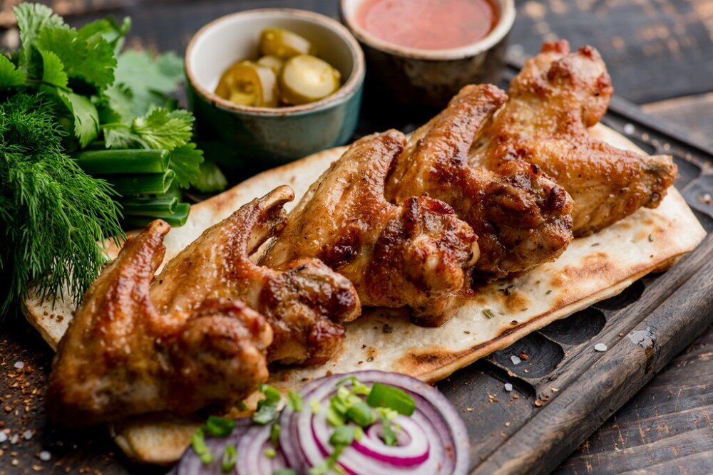 Крылья куриные на мангале