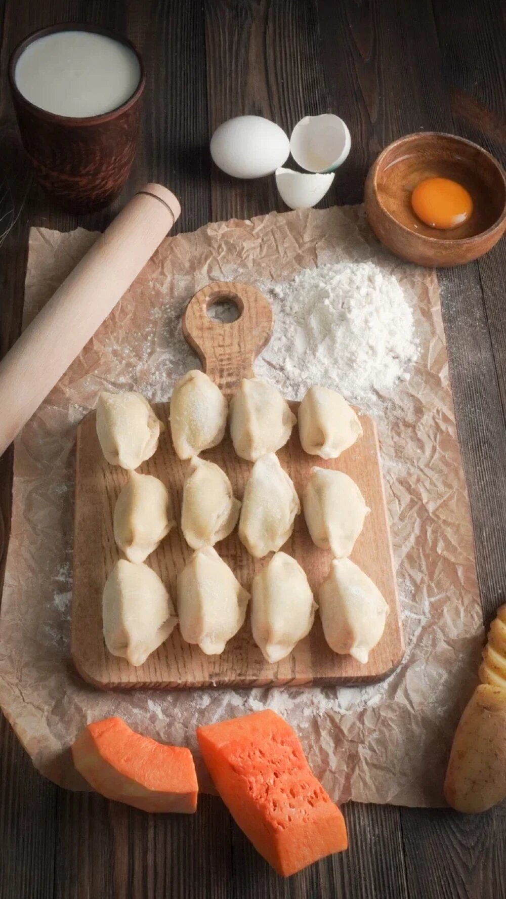 Манты из мяса