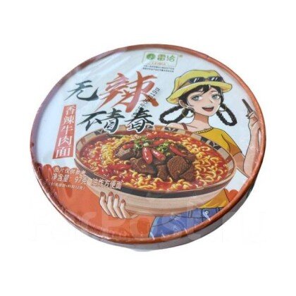 Лапша быстрого приготовления Lei Qia со вкусом тушеной говядины