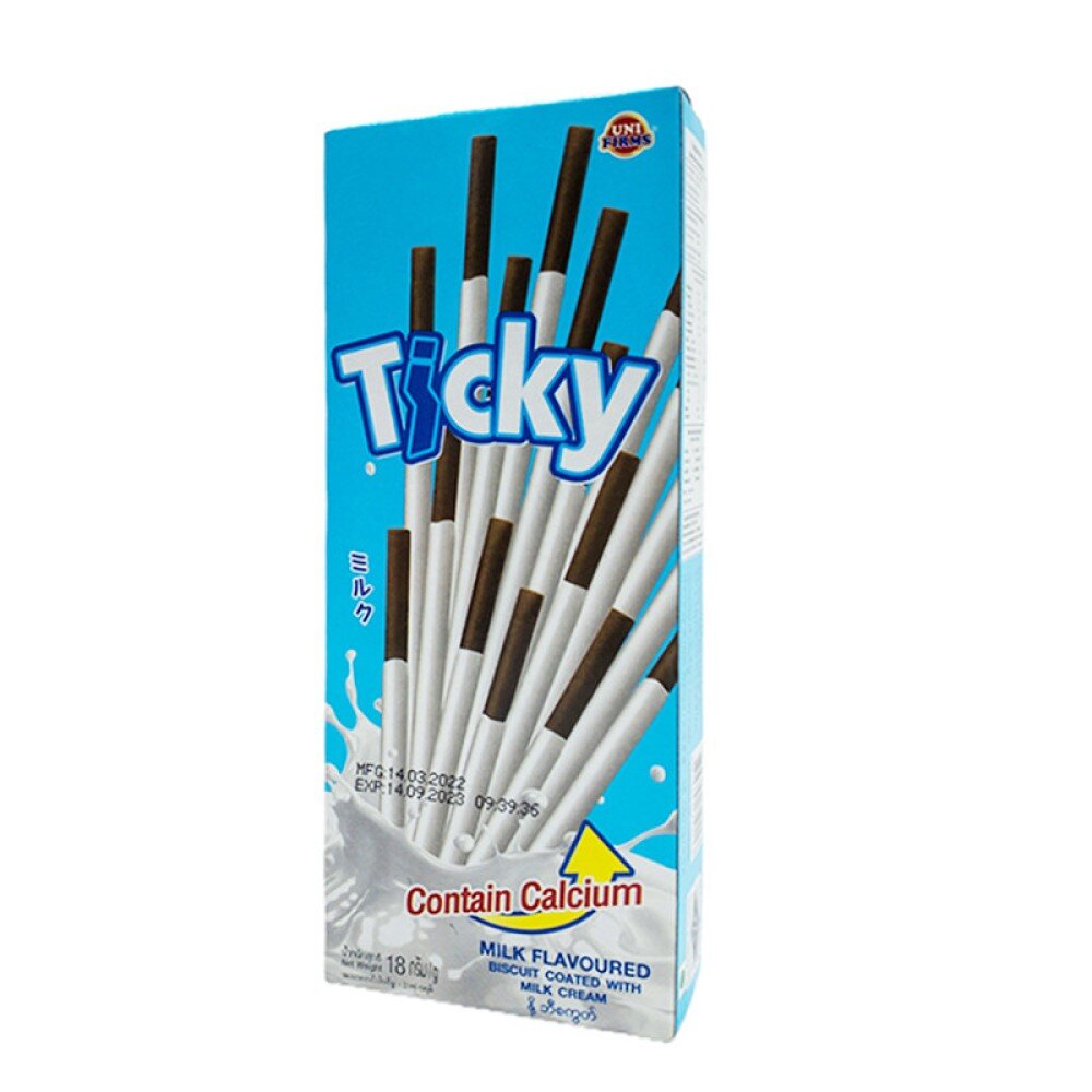 Бисквитные палочки молочные Ticky