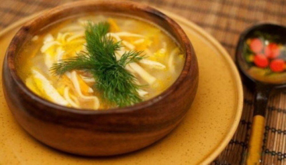 Суп-лапша куриная домашняя