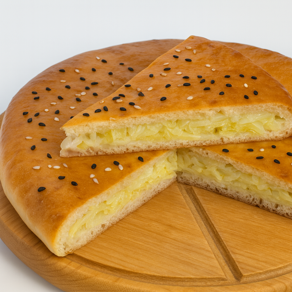 Пирог с капустой слоеный