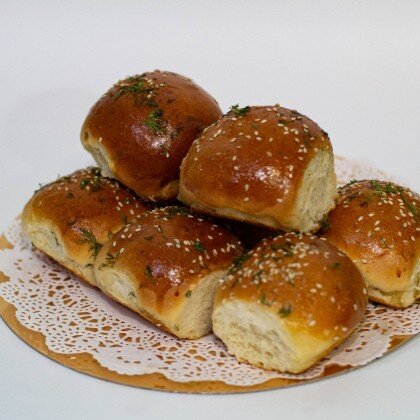 Пампушки с чесноком