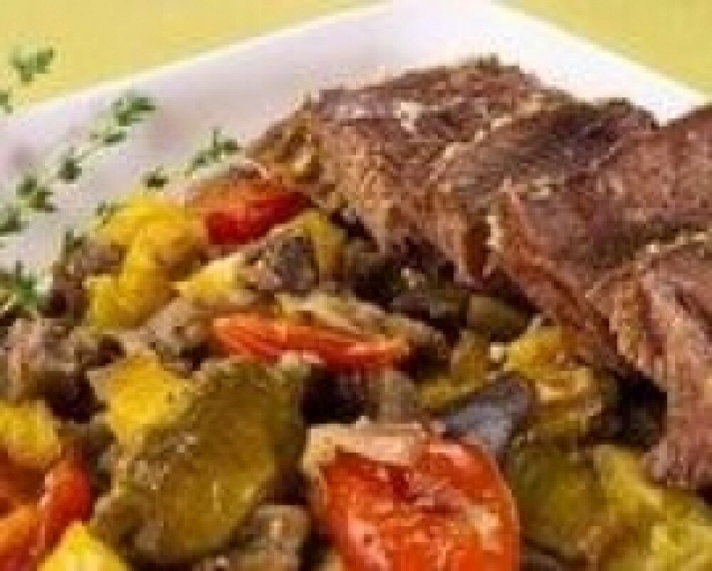 Баранина с овощами